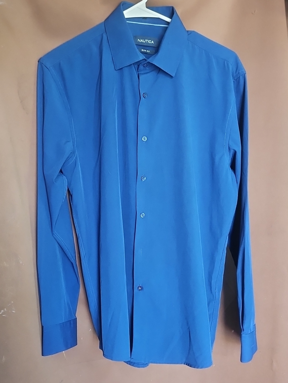 Nautica Women's Royal Blue Long-Sleeve Dress Shirt
